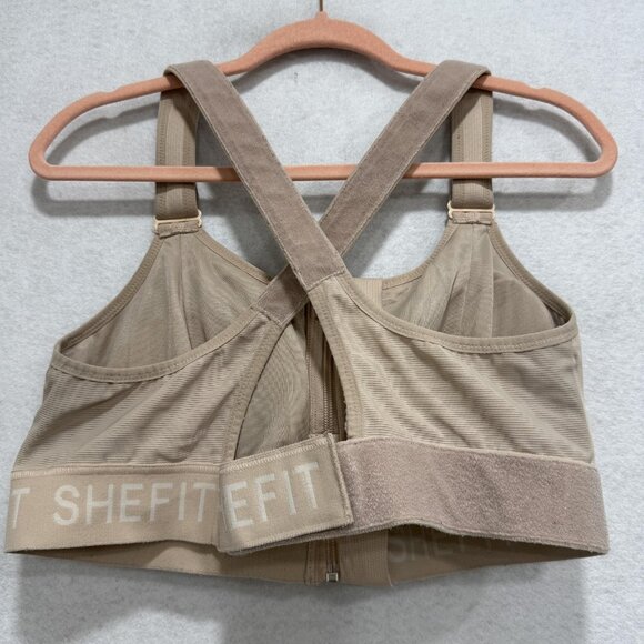 Shefit Ultimate Sports Bra Womens Large? Zip Front High Impact Adjustable Straps - Picture 5 of 9